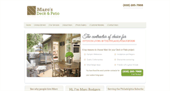 Desktop Screenshot of marcs-deck-patio.com